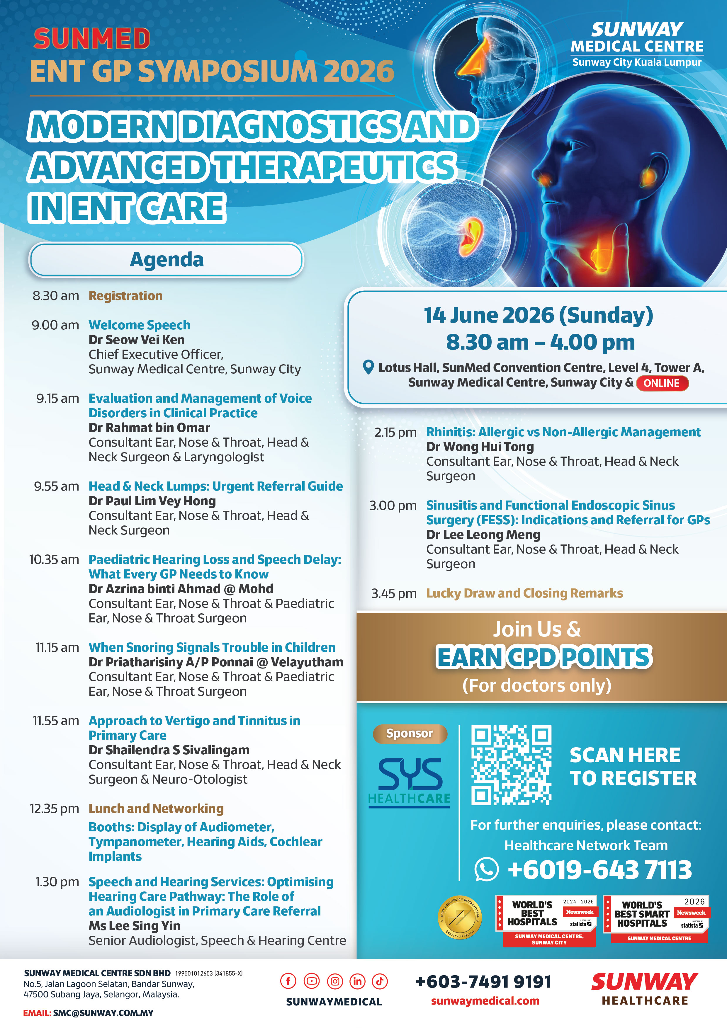 SunMed ENT GP Symposium 2026 banner image