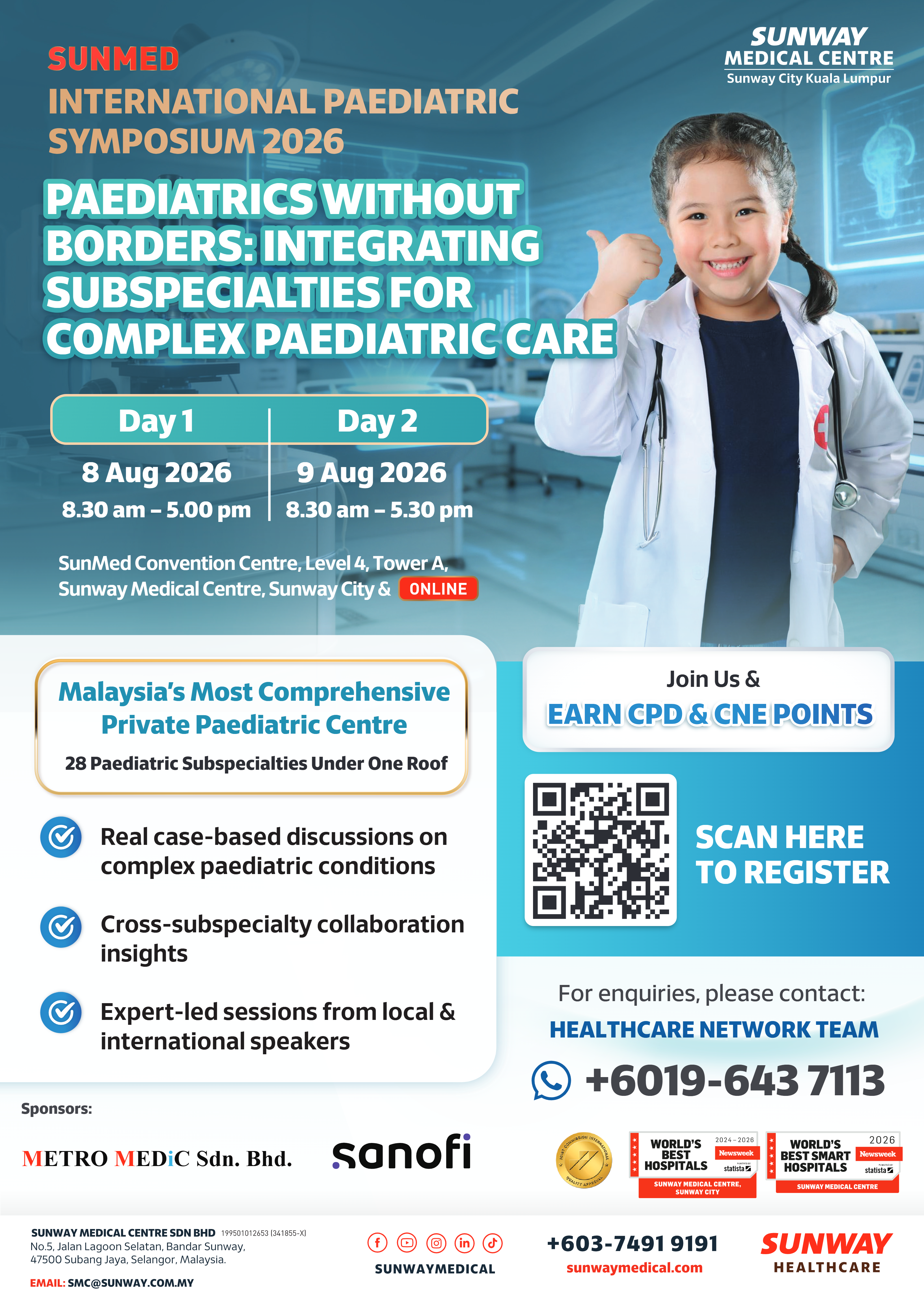 SunMed International Paediatric Symposium 2026 banner image