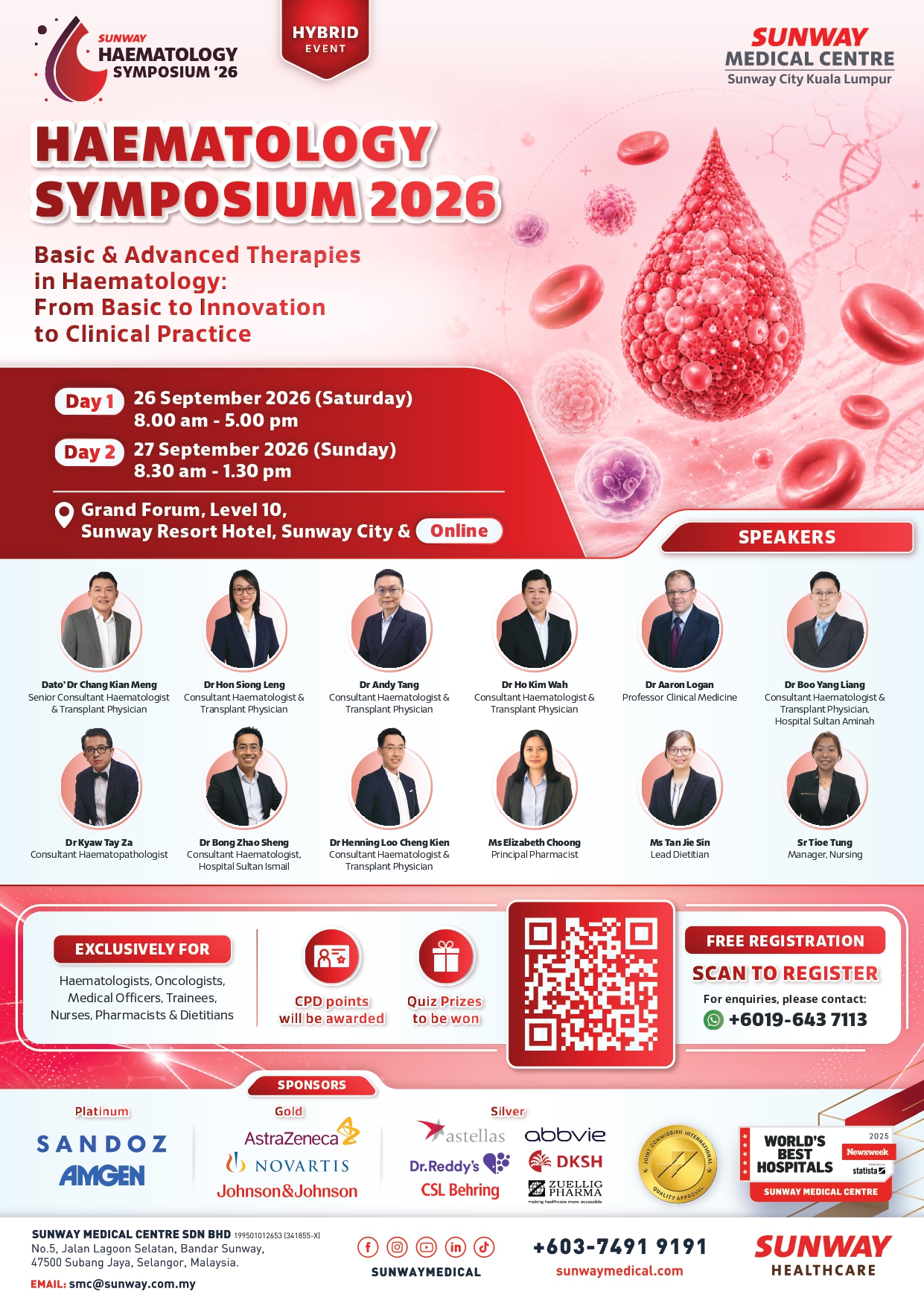Sunway Haematology Symposium 2026 banner image